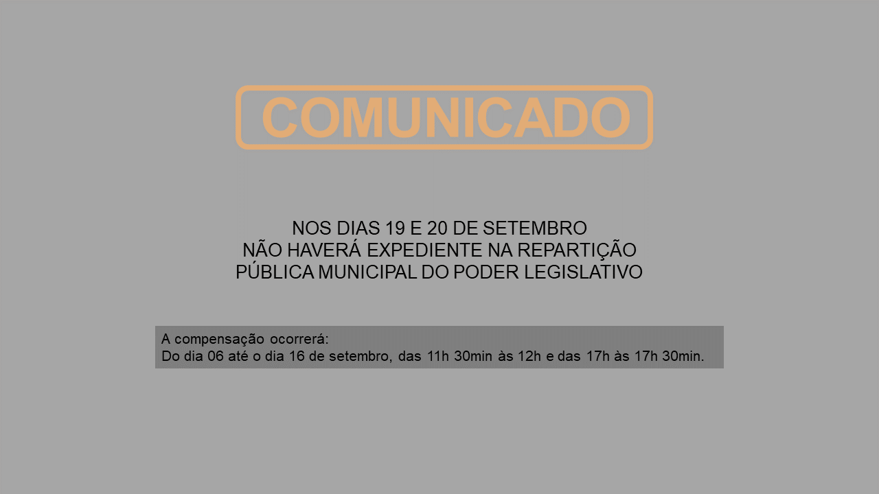 Feriado estendido do dia 20 de setembro