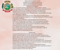 Alteração de horário de funcionamento
