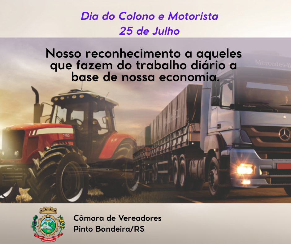 DIA DO COLONO E MOTORISTA 