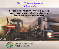 DIA DO COLONO E MOTORISTA 
