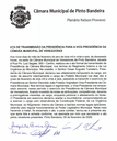 Publicação da Ata de Transmissão da Presidência para a Vice-Presidência da Câmara Municipal de Vereadores 