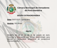 SESSÃO EXTRAORDINÁRIA
