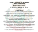 SESSÃO ORDINÁRIA - 10 DE MARÇO DE 2026