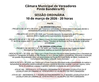 SESSÃO ORDINÁRIA - 10 DE MARÇO DE 2026