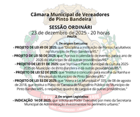 SESSÃO ORDINÁRIA - 23/12/2025